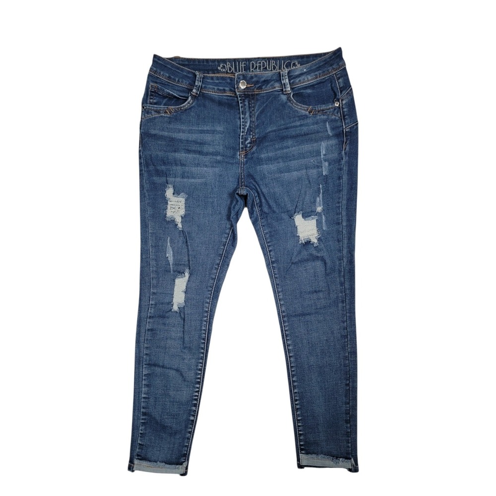 Blue Republic Woman's Distressed Jeans Size 13